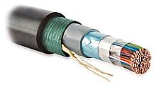 Hyperline FUTP10-C3-S24-ARM-OUT-PE-BK Кабель витая пара, экранированная F/UTP, категория 3, 10 пар (24 AWG), одножильный (solid), бронированный, для внешней прокладки, PE, черный | код 53889 | Hyperline