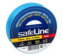 Изолента ПВХ синяя 19мм 25м Safeline | код 9374 | SafeLine