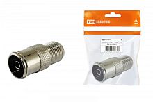 Переходник гнездо F - гнездо TV, инд. упаковка TDM | код SQ1809-0009 | TDM