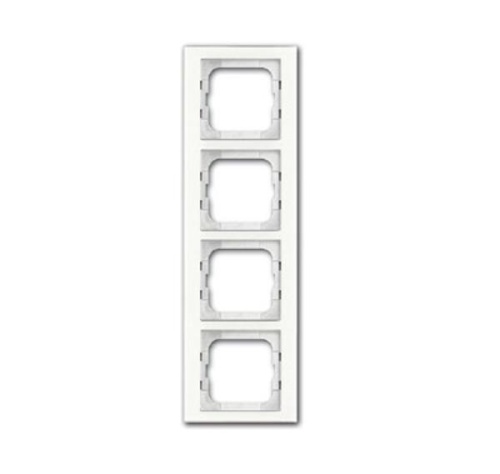 Рамка 4-постовая, серия axcent, цвет белое стекло 1724-280 | код 2CKA001754A4440 | ABB