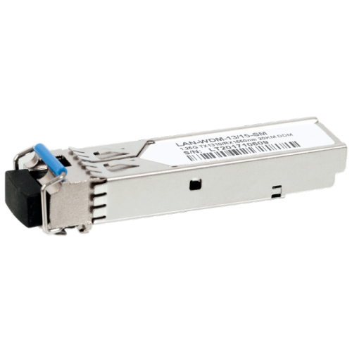 Модуль SFP WDM 1.25G, 1310nm / 1550nm, 20 km, LC, промышленный, DDM, Cisco | код LAN-WDMi-13/15-20-SM | LANMASTER