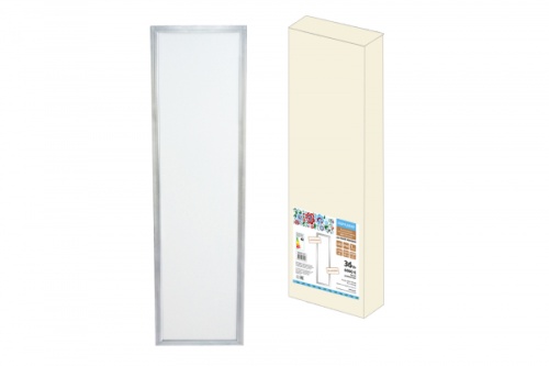 Ультратонкая светодиодная панель серии СВО 295 х1195, 36Вт, 6000К, хром, Народная (без драйвера) | код SQ0329-0222 | TDM НАРОДНЫЙ