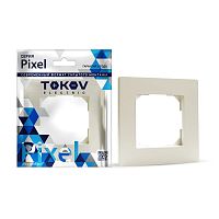 Рамка 1-м Pixel беж. | код TKE-PX-RM1-C02 | TOKOV ELECTRIC