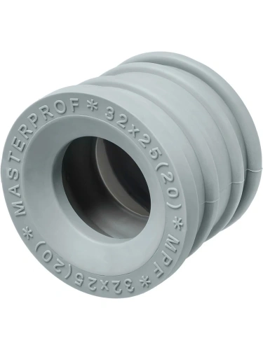 Манжета для канализации серая ТЭП 32х25 | код ИС.131826 | MasterProf