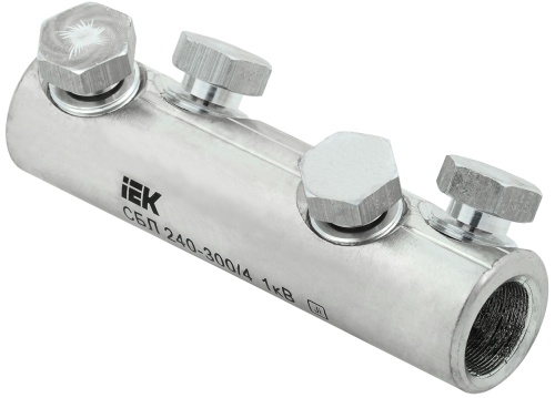 Соединитель болтовой луженый СБЛ 240-300/4 1кВ | код UCB11-240-300-04-01 | IEK