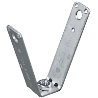 Крепеж V-обр для профнастила M8 оцинкованный 100мм | код KVP м8 100 | КМП