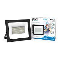 Прожектор светодиодный Elementary LED 100Вт IP65 6500К черн. | Код. 613100100 | Gauss