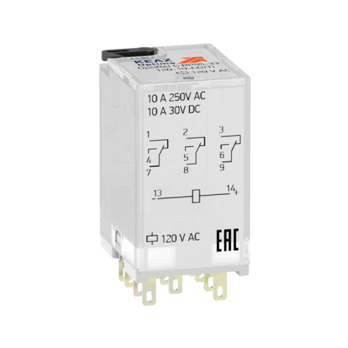 Промежуточное реле OptiRel G RP55-33-12-10-CO/TI | код 281080 | КЭАЗ