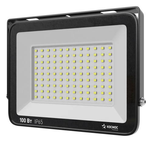 Прожектор светодиодный КОСМОС PREMIUM 100Вт, 10000 Лм, IP65, 6500К | код KOS_PR_LED_100 | КОСМОС