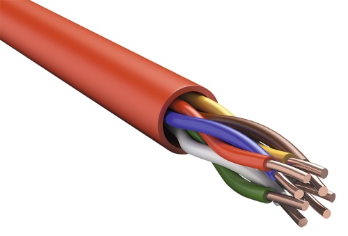 ITK Кабель огнестойкий КПСнг(А)-FRLSLTх 2х2х1,5 красный (200м) | код FR1-02-U-8504 | IEK