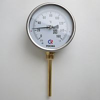 Термометр биметаллический радиальный БТ-52.211 0...120С G1/2' 200 кл.1.5 | код 2640 | РОСМА