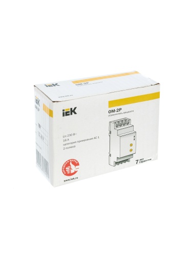 Ограничитель мощности ОМ-2P 16А 230В | код MOM10-2-016 | IEK  фото 7