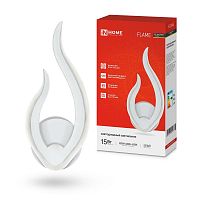 Светильник светодиодный ELEGANT FLAME STEP COLOR 15Вт 3000-6500К 1200лм 230В бел. | код 4690612051437 | IN HOME