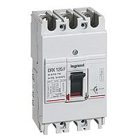 Автоматический выключатель DRX 125 B - с настраиваемыми уставками - 25 кА - 415 В~ - 3П - 40 A | код. 667354 | Legrand 