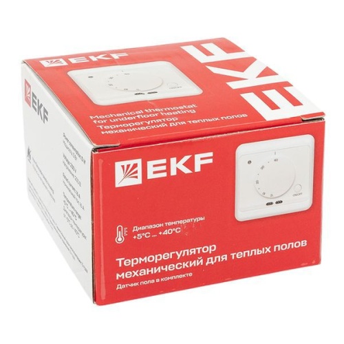 Термостат механический для теплых полов 16А 230В EKF mtt-3 фото 3 Термостат механический для теплых полов 16А 230В EKF mtt-3 фото 3