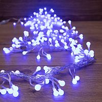 Гирлянда Мишура LED 6 м прозрачный ПВХ, 576 диодов, цвет синий | код 303-613 | NEON-NIGHT