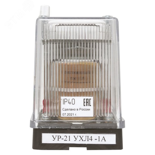 Указательное реле, постоянного тока, ток срабатывания 0,16А, заднее присоединение, исполнение УХЛ4 | код ur21pt0.16azp | EKF