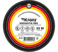 ИзолентаПВХ0.13х19мм25мчерн.(уп.5шт) | код KR-09-2206 | Kranz