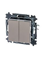 Переключатель 2-кл. СП Levit IP20 кофе макиато/бел. | код 2CHH595245A6018 | ABB