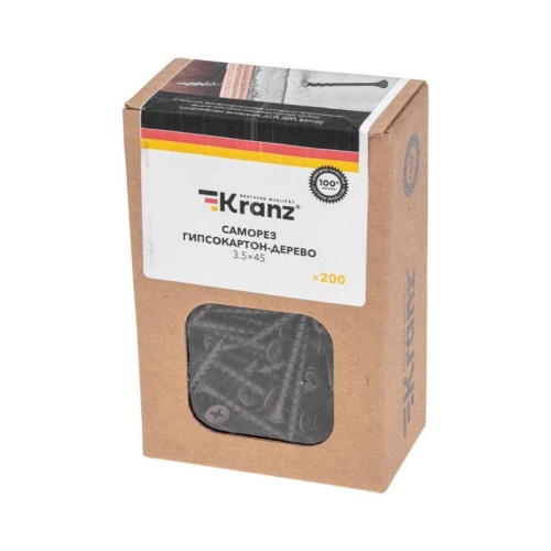 Саморез гипсокартон-дерево 3,5х45, короб (200 шт/уп) | код KR-01-3331-007 | REXANT фото 6
