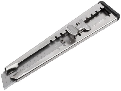 Нож технический "Техно" 18мм метал. корпус метал. фиксатор КУРС 10171