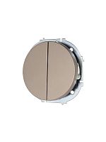 Выключатель 2-кл. СП OSEN 10А IP20 механизм титан LEZARD 743-3788-101