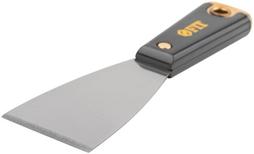 Шпатель для удаления ржавчины Профи, толщ. лезвия 1 мм, пластик.ручка с метал.бойком 2'' (50 мм) | код 6390 | FIT фото 7