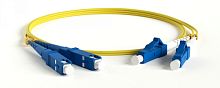 Патч-корд волоконно-оптический (шнур) SM 9/125 (OS2) LC/UPC-SC/UPC 2 мм duplex LSZH 5 м, Hyperline FC-D2-9-LC/UR-SC/UR-H-5M-LSZH-YL | код 28390 | Hyperline