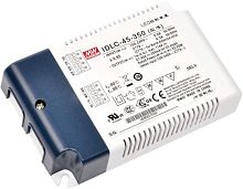 Источник питания AC-DC, 33.3Вт, вход 90…295В AC, 47…63Гц/125…417В DC, ККМ, выход 57…95В/350мА, изоляция 3750В AC, в кожухе 120х75х25, -20…+80С (корпус), димминг 0...10 В/ШИМ | код IDLC-45-350 | MeanWell