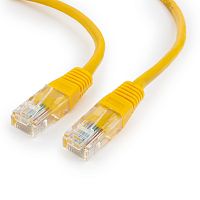 Патч-корд UTP Cablexpert PP12-20M/Y кат.5e, 20м, литой, многожильный (жёлтый) | код PP12-20M/Y | Cablexpert