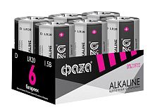 Элемент питания алкалиновый D/LR20 1.5В Alkaline Pack-6 (уп.6шт) | код 5030633 | ФАZА