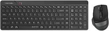 Клавиатура + мышь A4Tech Fstyler FG2400 Air2 клав:черный мышь:черный USB беспроводная slim (FG2400 AIR2 BLACK) | код 2012596 | A4TECH