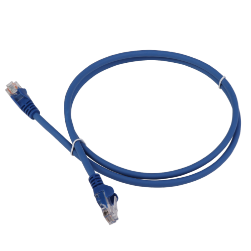 Патч-корд LANMASTER LSZH UTP кат.5e, 5.0 м, синий | код LAN-PC45/U5E-5.0-BL | LANMASTER