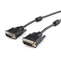 Кабель DVI-D single link Cablexpert CC-DVIL-BK-15, 19M/19M, 4.5м, CCS, черный, экран, феррит.кольца, пакет | код CC-DVIL-BK-15 | Cablexpert