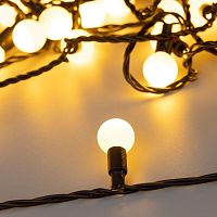 Гирлянда светодиодная декоративная ARD-BALL-CLASSIC-D23-10000-BLACK-80LED WARM (230V, 3.5W) (ARDCL, IP65) | код 25617 | Arlight