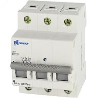 Выключатель автоматический трехполюсный 32A С ВА47-063Про 4.5kA | код 7000149 | Контактор