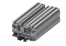 TC6-2-GY Клемма TC 1-1 проходная пружин., сеч.6мм2, сер., шт | код TC6-2-GY | SUPU