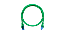 Коммутационный шнур NIKOMAX U/UTP 4 пары, Кат.6 (Класс E), 250МГц, 2хRJ45/8P8C, T568B, заливной, с защитой защелки, многожильный, BC (чистая медь), 24AWG (7х0,205мм), LSZH нг(А)-HFLTx, зеленый, 5м | код NMC-PC4UE55B-050-C-GN | NIKOMAX Серия