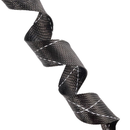 Оплетка кабельная из полиэстера XP-38 черн./бел. (уп.50м) Fortisflex 102342 фото 3