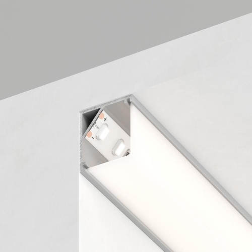 Профиль алюминиевый "угловой квадратный 16х16мм" серебр. CAB281 с матовым экраном 2 заглушками 4 крепежами в комплекте FERON FERON 10300 Профиль алюминиевый "угловой квадратный 16х16мм" серебр. CAB281 с матовым экраном 2 заглушками 4 крепежами в комплекте FERON FERON 10300