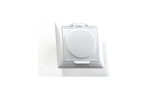 СЕЛЕНА Розетка скрытой установки одноместная с заземляющим контактом, защитной шторкой, крышкой, брызгозащищенная(IP44) РС16-426, белый | код 8117 | Кунцево-Электро