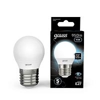 Лампа светодиодная Black Globe E27 9.5Вт 4100К | Код. 105102210 | Gauss