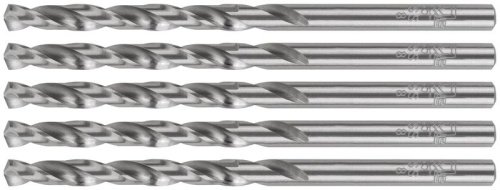 Сверла по металлу HSS шлифованные, угол заточки 135град, 4,8X86 мм (5 шт.) | код 35691М | FIT фото 6