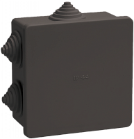 Коробка расп. КМ41235 85х85х40мм IP44 6 вв. черная IEK | код UKO21-085-085-040-K02-44 | IEK