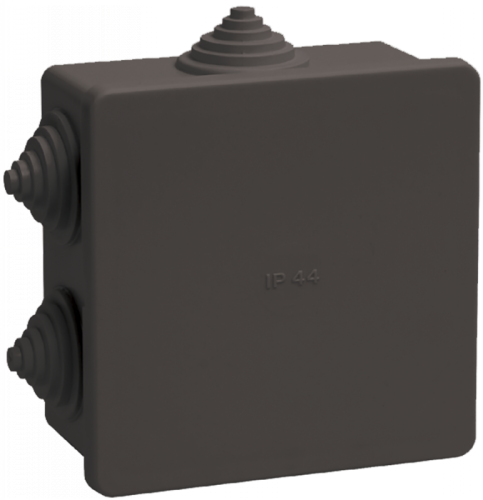 Коробка расп. КМ41235 85х85х40мм IP44 6 вв. черная IEK | код UKO21-085-085-040-K02-44 | IEK