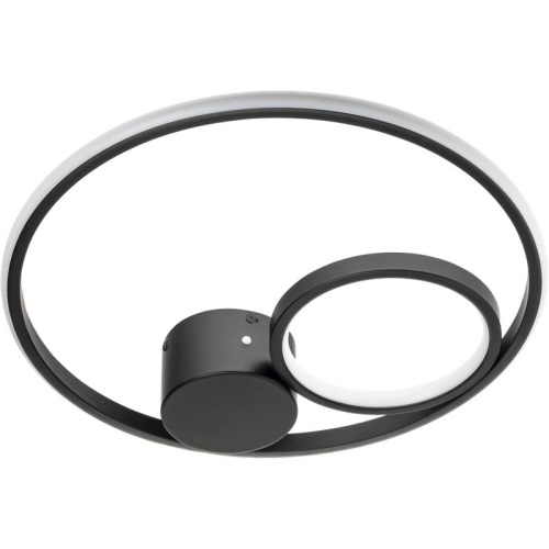 Люстра потолочная светодиодная диммируемая SNELLO с ДУ 3 режима D450х70мм 60Вт 2700К/4200К/6400К 10кв.м черн. Ritter 51655 6 фото 3