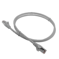 Патч-корд LANMASTER LSZH FTP кат.5e, 5.0 м, серый | код LAN-PC45/S5E-5.0-GY | LANMASTER