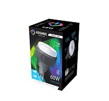 Лампа светодиодная KOSMOS premium 60Вт 6300Лм 230В E40 4500К (переходник с E40 на E27 в комплекте) Космос | код KHWLED60WE4045 | КОСМОС