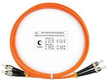 Cabeus FOP-62-FC-ST-10m Шнур оптический duplex FC-ST 62,5/125 mm 10м LSZH | код 8408c | Cabeus