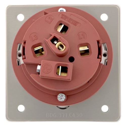 Розетка стационарная внутренняя угловая 4342 3Р+РЕ 63А 380В IP67 PROxima | код ps-4342-63-380 | EKF фото 5 Розетка стационарная внутренняя угловая 4342 3Р+РЕ 63А 380В IP67 PROxima | код ps-4342-63-380 | EKF фото 5